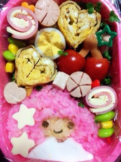 春 お弁当 キャラ弁 キキララ-レシピのメイン写真