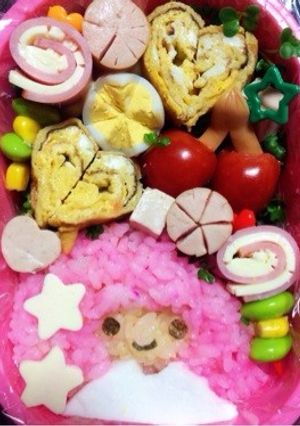 春 お弁当 キャラ弁 キキララ-レシピのメイン写真