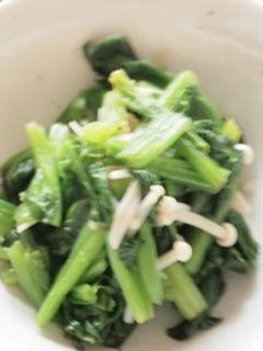 ほうれん草とえのきのレモン醤油和え-レシピのメイン写真