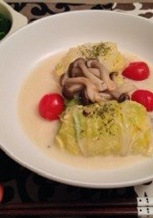 白菜でロールキャベツ!シチュー仕立て♡-レシピのメイン写真
