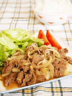 簡単!もりもり♪牛肉の生姜焼き-レシピのメイン写真