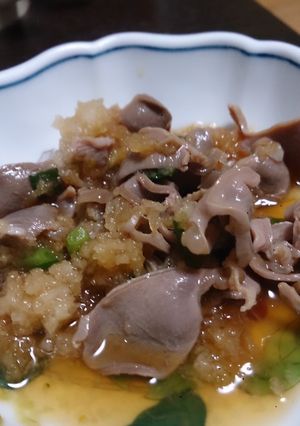 簡単！砂ズリのおろしポン酢合え-レシピのメイン写真
