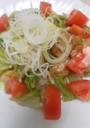 ベビーホタテとレタスのバター炒め-レシピのメイン写真