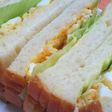 たまごサンド♪めんつゆマスタードマヨ
