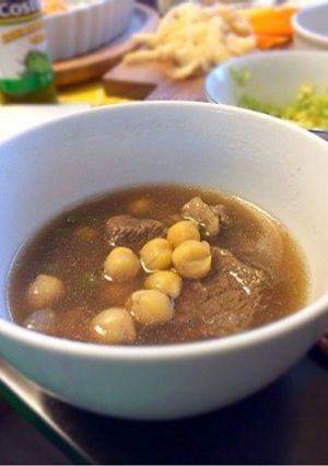 メキシコ料理 ひよこ豆のコンソメスープ-レシピのメイン写真
