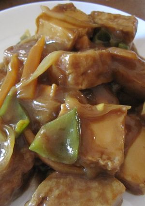 カレールーだけで作る厚揚げの煮込み-レシピのメイン写真