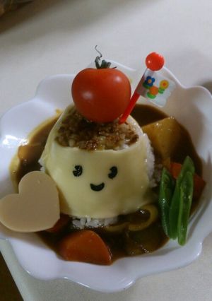 かわいいプリン型お子様カレー ♡-レシピのメイン写真