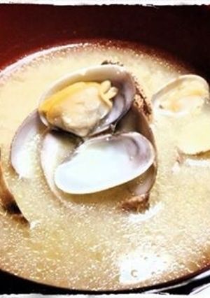 アサリのミソスープ☆オリーブオイル風味-レシピのメイン写真