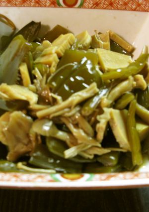 きのこ満載の茎わかめ煮-レシピのメイン写真