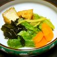 厚揚げとキャベツ・わかめの生姜煮♪