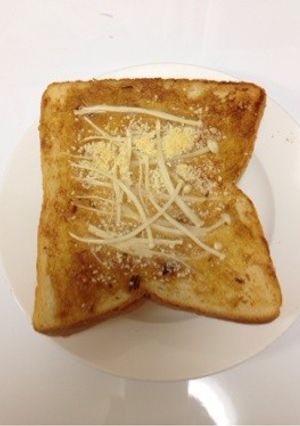 ヘシコえのきトースト-レシピのメイン写真