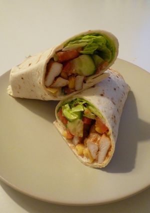 メキシコ風　野菜たっぷりチキンラップ-レシピのメイン写真