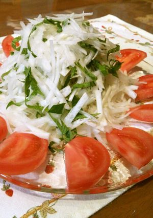 花粉症に＊大根と大葉のサラダ-レシピのメイン写真