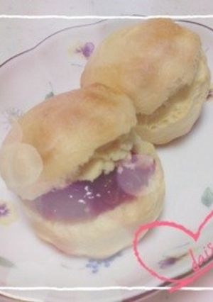 ふわっ♡腹われスコーン〜いちごジャム〜-レシピのメイン写真