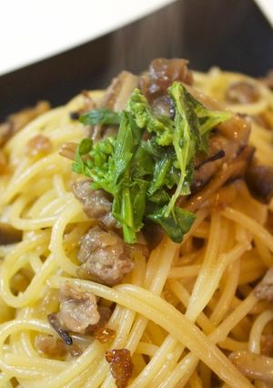 しめじとしいたけの和風パスタ-レシピのメイン写真