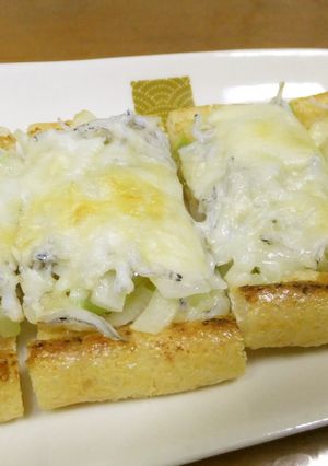 健康美味！油揚げしらすねぎチーズ焼き♪-レシピのメイン写真