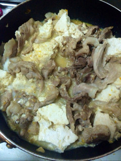 手抜き!豚肉と豆腐のめんつゆ煮-レシピのメイン写真