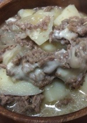 じゃがいもとひき肉のスープ煮-レシピのメイン写真