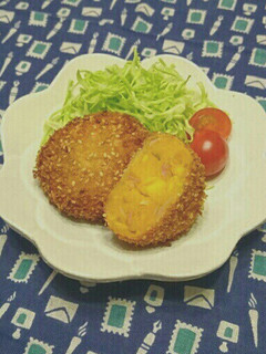 お弁当に!バター醤油のかぼちゃコロッケ♪-レシピのメイン写真
