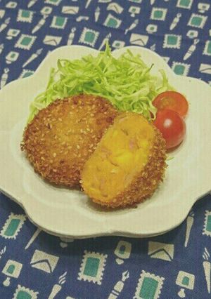 お弁当に！バター醤油のかぼちゃコロッケ♪-レシピのメイン写真