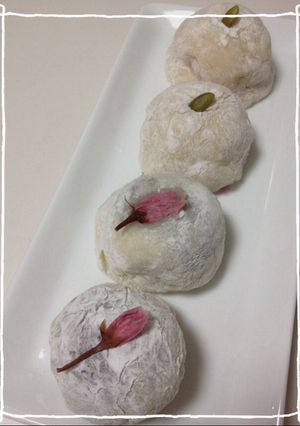 超簡単♪切り餅で桜大福&南瓜大福♪-レシピのメイン写真