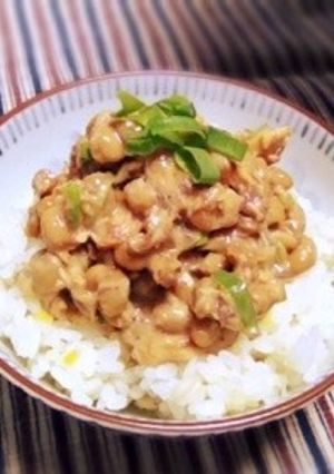 贅沢アレンジ納豆ご飯②✨サバ味噌缶納豆-レシピのメイン写真