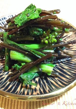 菜の花の一夜漬け-レシピのメイン写真