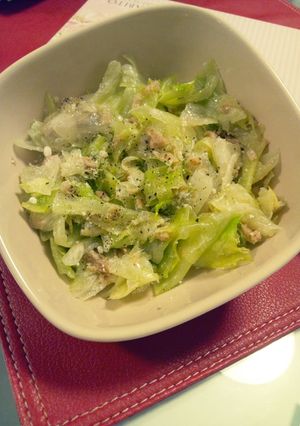 レタス消費&１分完成♪もみもみツナサラダ-レシピのメイン写真
