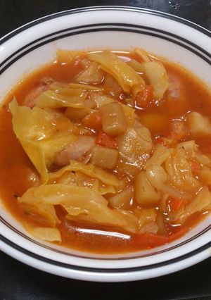 キャンベル缶でトマトキャベツチャウダー-レシピのメイン写真
