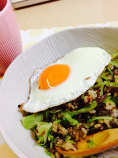 ダイエットに☆糸こんとキャベツの置換炒飯-レシピのメイン写真