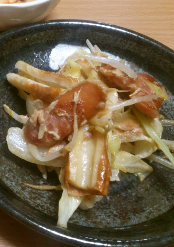 ちくわと残り野菜で♪ツナマヨ炒め-レシピのメイン写真
