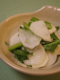 超簡単!かぶと大根の梅こんぶ茶漬け-レシピのメイン写真