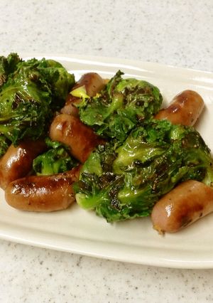 簡単♪プチヴェールとウインナーの炒めもの-レシピのメイン写真
