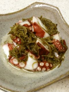 ♡☆簡単おつまみ♪タコぶつのめかぶ和え-レシピのメイン写真