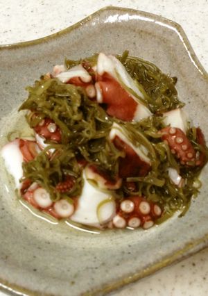 ♡☆簡単おつまみ♪タコぶつのめかぶ和え-レシピのメイン写真