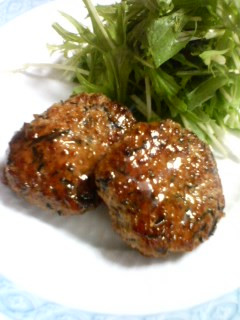 お弁当にもOK☆ひじき照り焼きハンバーグ-レシピのメイン写真