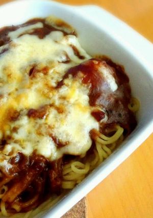 カレーリメイク☆焼きカレー麺☆-レシピのメイン写真