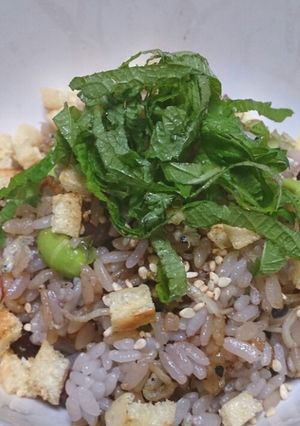 芝漬け雑穀米炒飯~お茶漬け風~-レシピのメイン写真