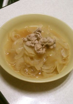 玉ねぎ豚肉の煮物-レシピのメイン写真