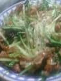 豚肉と水菜のめんつゆ炒め-レシピのメイン写真