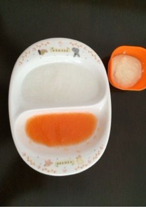 にんじんりんご和えとお豆腐と10倍粥-レシピのメイン写真