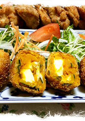 かぼちゃのチーズ入りコロッケ。-レシピのメイン写真
