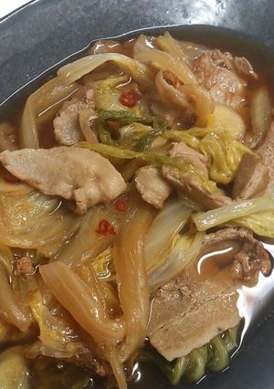 白菜と豚バラの煮物-レシピのメイン写真