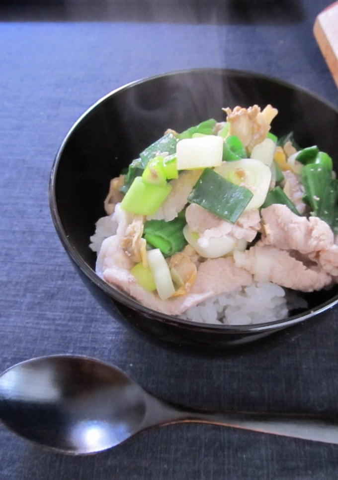 豚肉とあさりの深川丼風-レシピのメイン写真