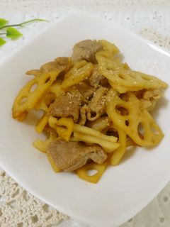 母の味・レンコンと豚肉のきんぴら-レシピのメイン写真
