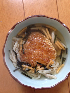 簡単☆焼きおにぎりの塩麹キノコ茶漬け-レシピのメイン写真
