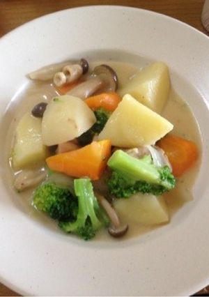 野菜を食べる。あっさりクリームシチュー-レシピのメイン写真
