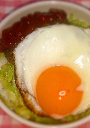 市販のハンバーグでロコモコ♡-レシピのメイン写真