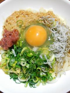 おジャコ・梅・納豆ネバネバうどん どすぇ-レシピのメイン写真