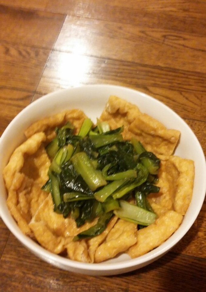 油揚げと小松菜のふくめ煮。-レシピのメイン写真